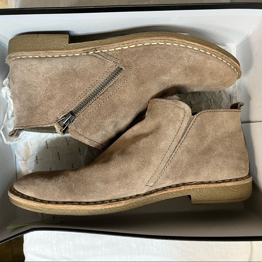 Dolce Vita Taupe Suede Bootie 8 - Picture 3 of 9